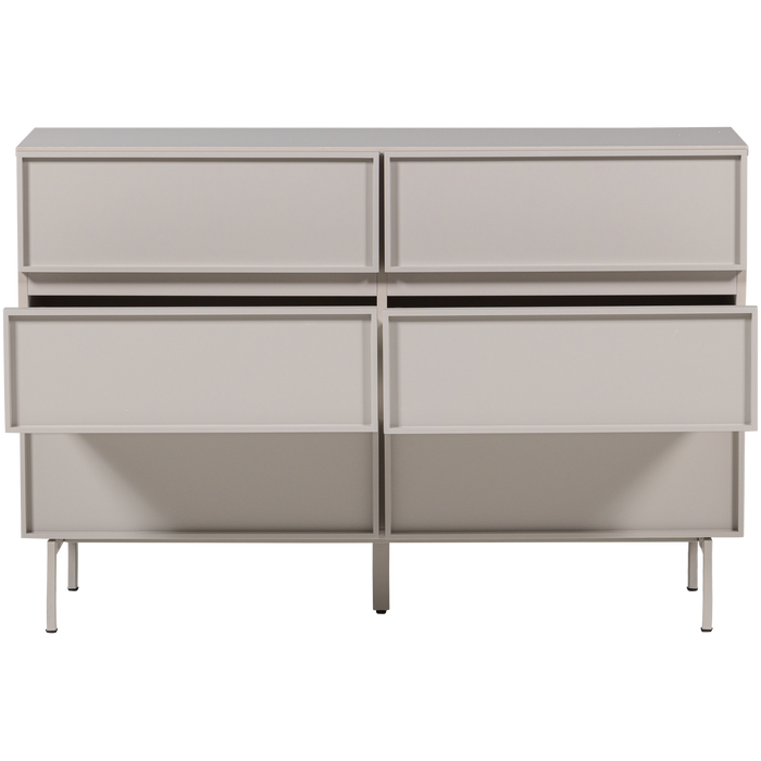 WOOOD Tours Ladekast 6 Lades - Melamine| MDF - Zand - 80x120x42