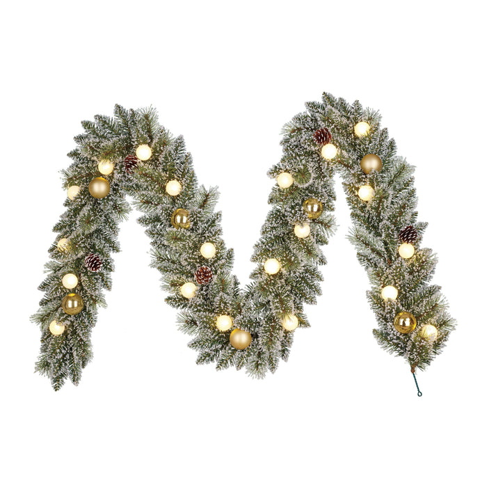 Black Box Trees Kaprun Guirlande met Verlichting-L270 x Ø25 cm-Goud