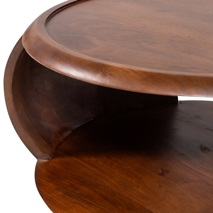 WOOOD Cole Salontafel - Mango Hout - Bruin - 36x72x72