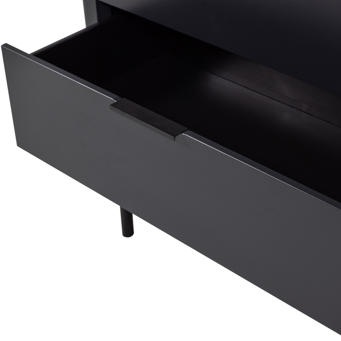 WOOOD Gunnar Ladekast - Grenen - Matzwart - 93x94x52