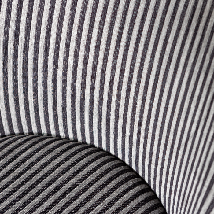WOOOD Vogue Eetkamerstoelen - Polyester - Zwart|Grijs - Set van 6
