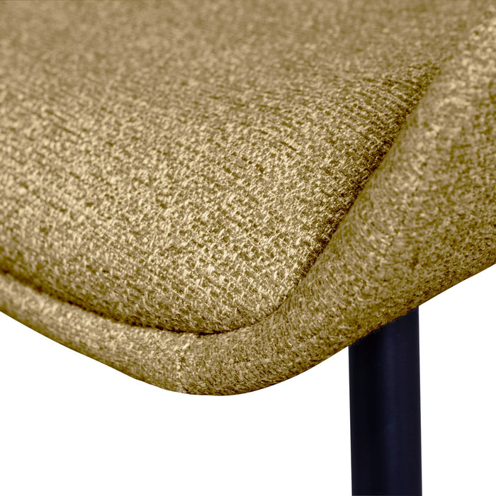WOOOD Parade Eetkamerstoelen - Melange Stof - Mosterd - Set van 6