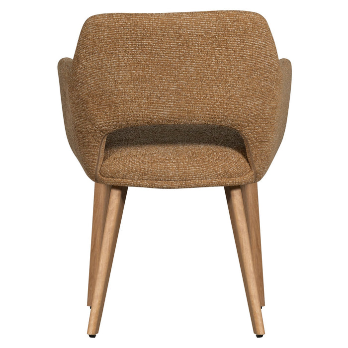 WOOOD Murat Eetkamerstoelen Houten Naturel Poot - Geel - Set van 6