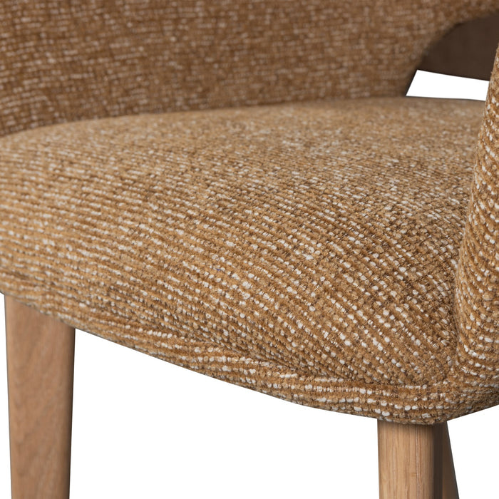 WOOOD Murat Eetkamerstoelen Houten Naturel Poot - Geel - Set van 6