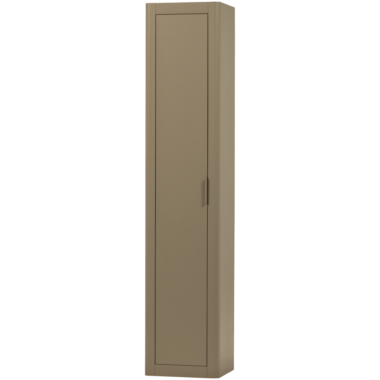 WOOOD Gunnar Smalle Hoge Kast - Grenen - Mud -217x45x39