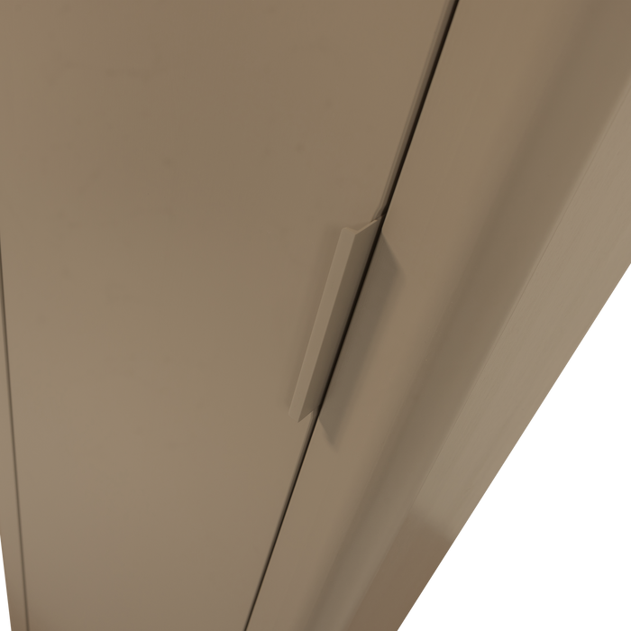 WOOOD Gunnar Smalle Hoge Kast - Grenen - Mud -217x45x39