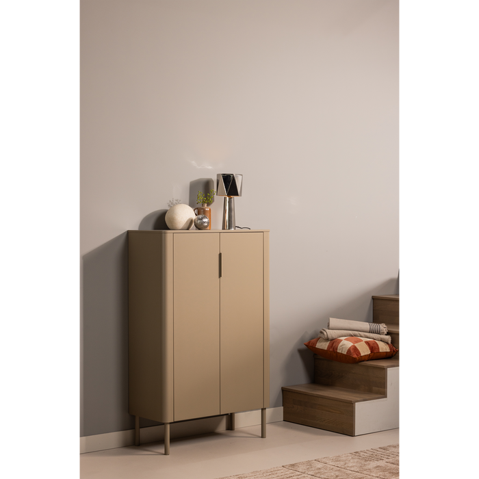 WOOOD Gunnar 2-Deurs Kast - Grenen - Mud -135x85x39