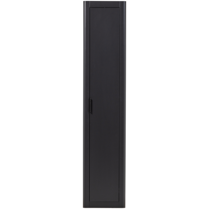 WOOOD Gunnar Smalle Hoge Kast - Grenen - Matzwart - 217x45x39