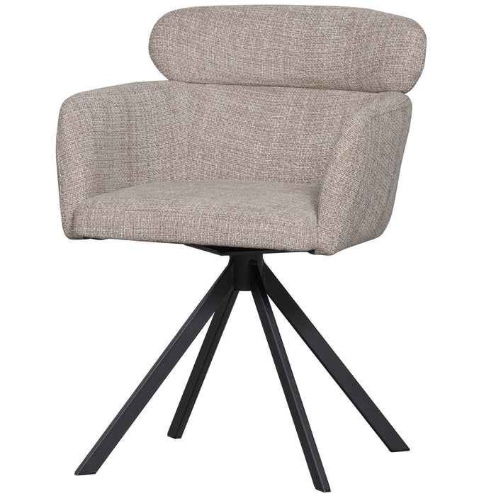 WOOOD Fenne Eetkamerstoelen - Polyester - Naturel - Set van 6
