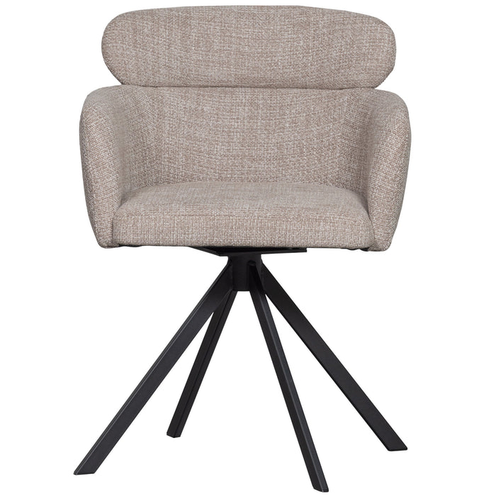 WOOOD Fenne Eetkamerstoelen - Polyester - Naturel - Set van 6