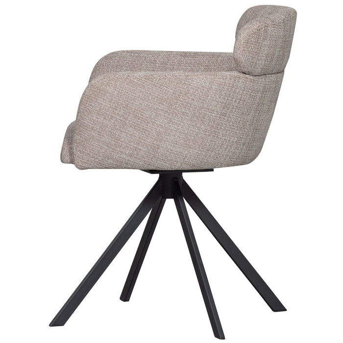 WOOOD Fenne Eetkamerstoelen - Polyester - Naturel - Set van 6