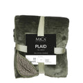 Mica Decorations Bronte Fleece Plaid - L200 x B150 cm - Donkergroen
