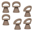 WOOOD Winter Eetkamerstoel - Melange - Naturel - Set van 6
