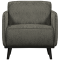 WOOOD Statement Fauteuil - Structure - Velvet - Frost - 77x72x93