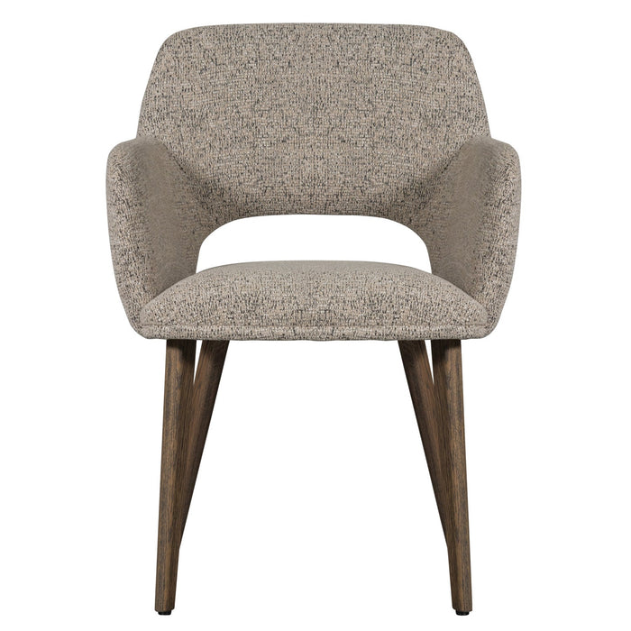WOOOD Murat Eetkamerstoelen Houten Bruine Poot - Naturel - Set van 6