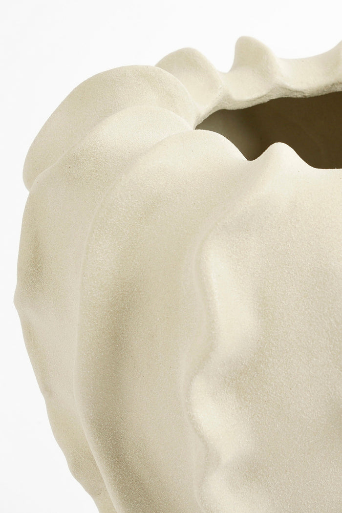 Mica Decorations Sierra Vaas - H31 x Ø22 cm - Keramiek - Beige