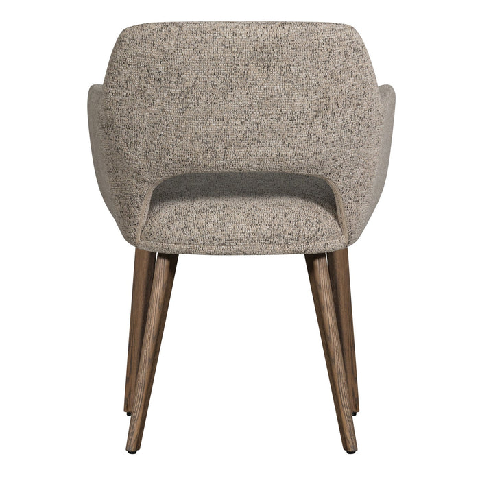 WOOOD Murat Eetkamerstoelen Houten Bruine Poot - Naturel - Set van 6
