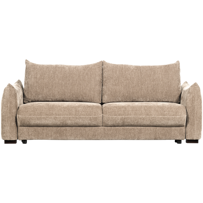 WOOOD Jonne 3-Zits Slaapbank - Chennile - Naturel - 92x233x105