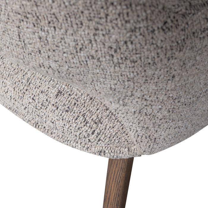 WOOOD Murat Eetkamerstoelen Houten Bruine Poot - Naturel - Set van 6