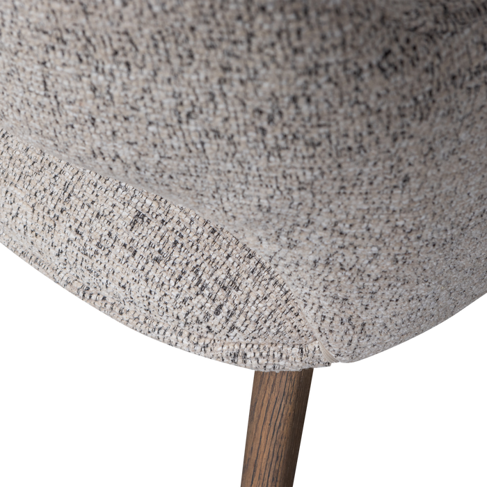 WOOOD Murat Eetkamerstoelen Houten Bruine Poot - Naturel - Set van 6