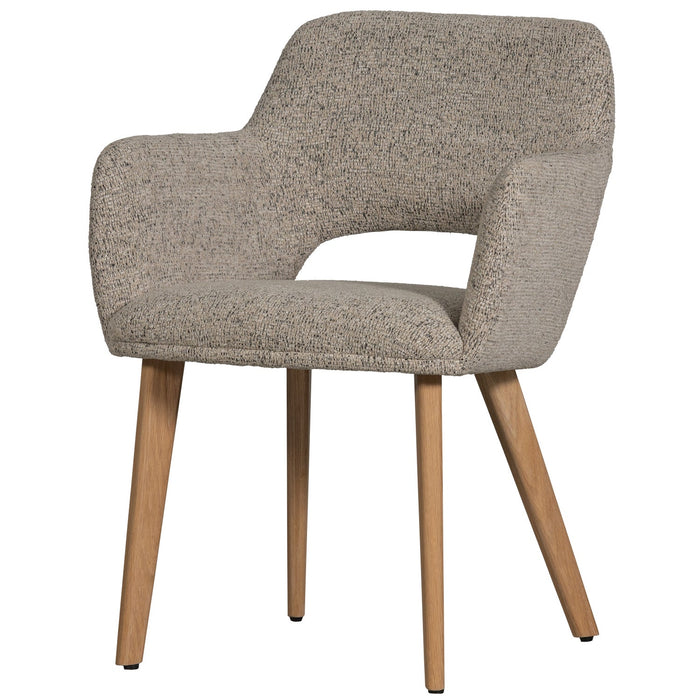 WOOOD Murat Eetkamerstoelen Houten Naturel Poot - Naturel - Set van 6