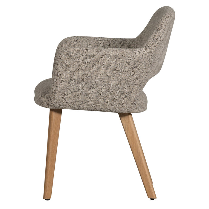 WOOOD Murat Eetkamerstoelen Houten Naturel Poot - Naturel - Set van 6