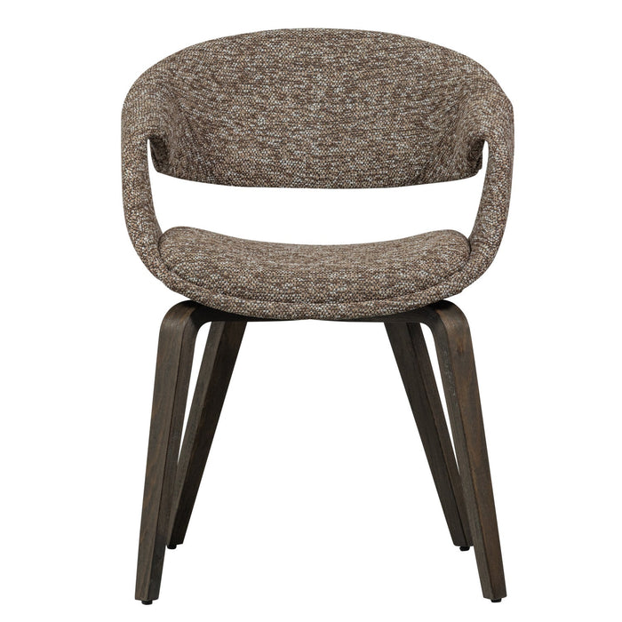 WOOOD Yossi Eetkamerstoelen Houten Bruine Poot - Bruin - Set van 6