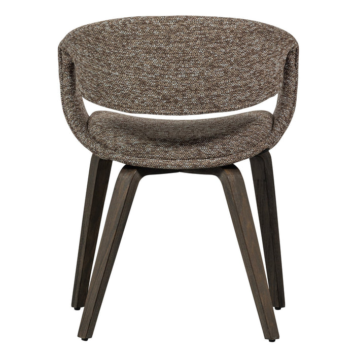 WOOOD Yossi Eetkamerstoelen Houten Bruine Poot - Bruin - Set van 6