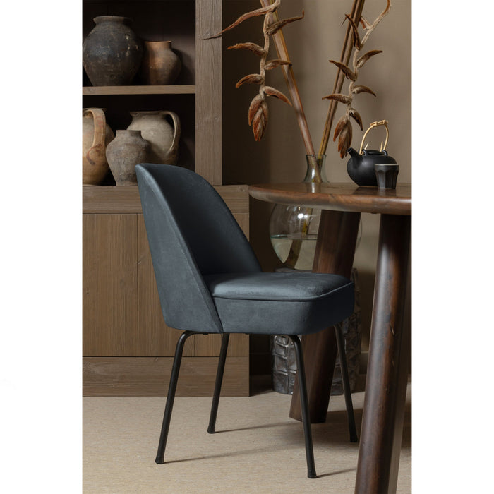WOOOD Vogue Eetkamerstoelen - Fluweel - Teal - Set van 6