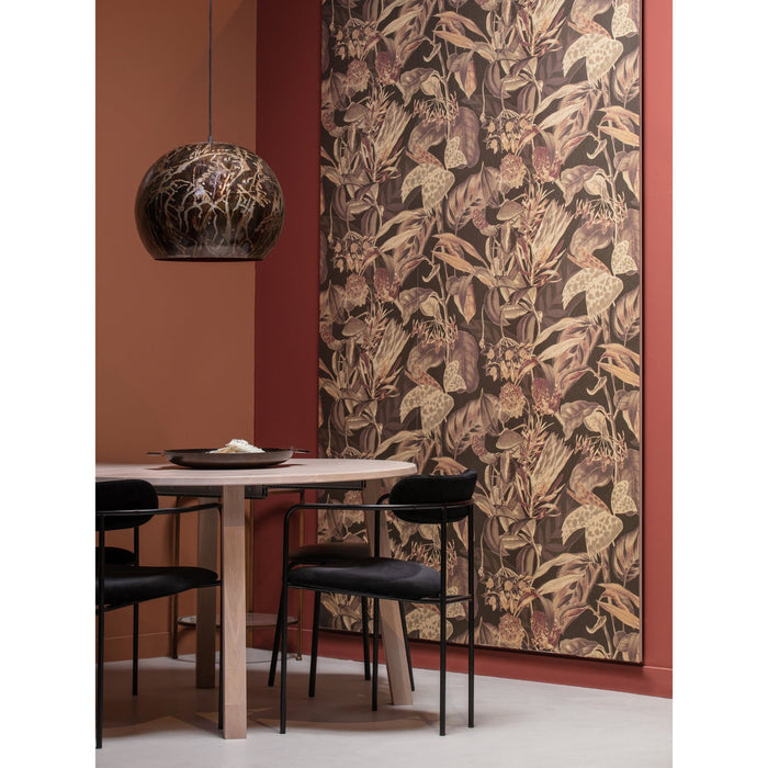 WOOOD Ivy Eetkamerstoelen - Fluweel - Zwart - Set van 6