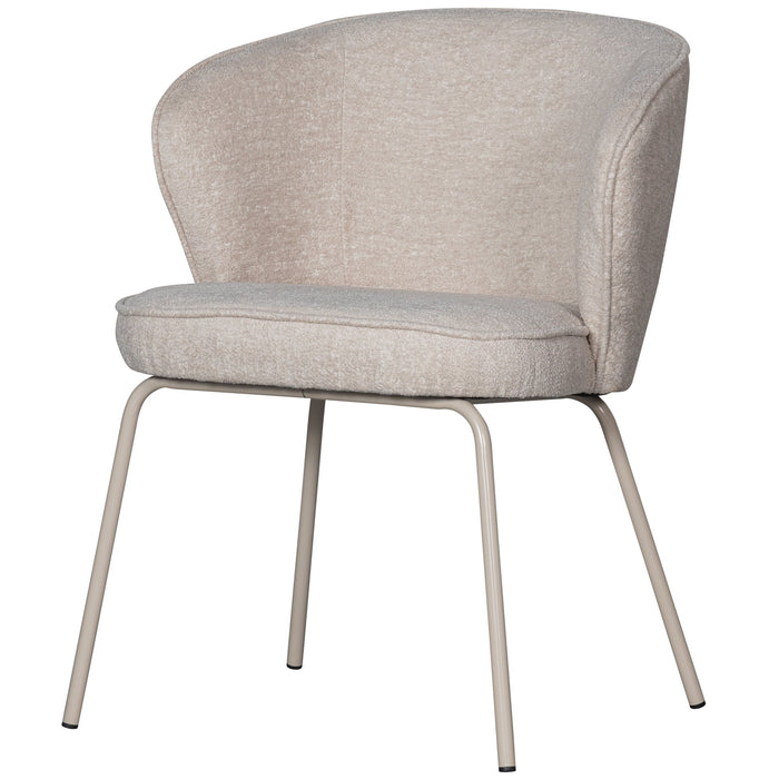 WOOOD Admit Eetkamerstoelen - Polyester - Pebble - Set van 6