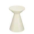 Mica Decorations Jim Bijzettafel - H45 x Ø31 cm - IJzer - Off-white