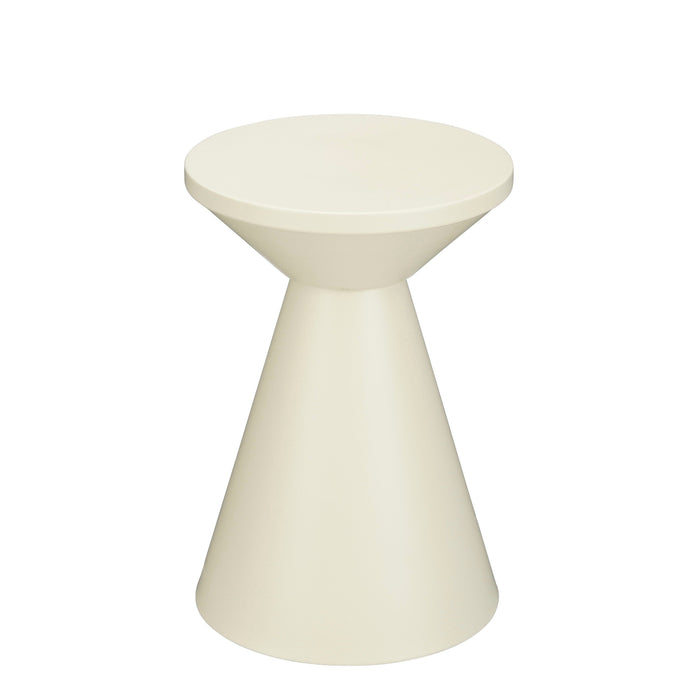 Mica Decorations Jim Bijzettafel - H45 x Ø31 cm - IJzer - Off-white