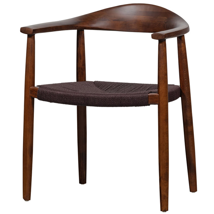 vtwonen Embrace Eetkamerstoelen - Beukenhout - Donkerbruin - Set van 6