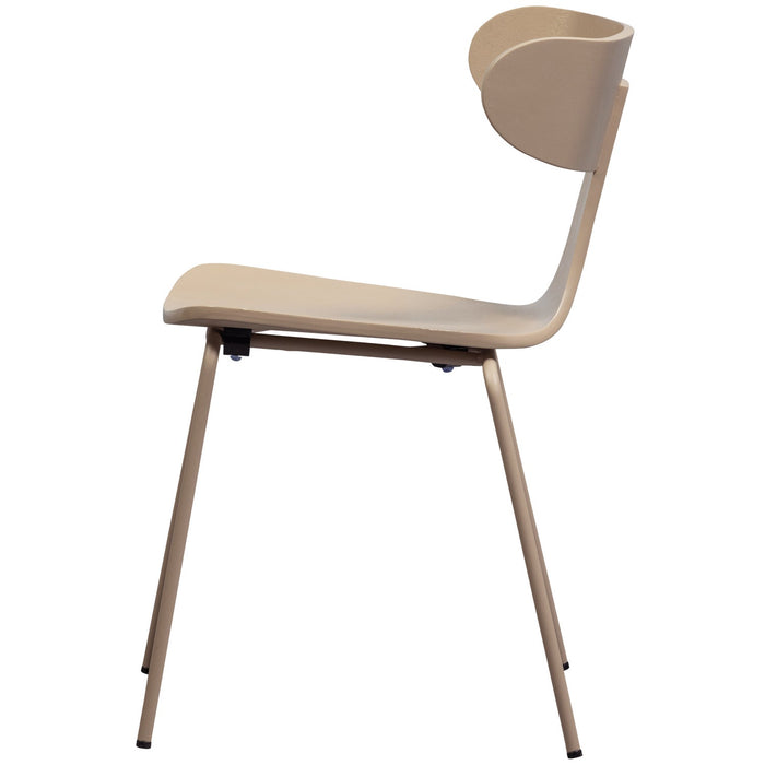 WOOOD Form Eetkamerstoelen - Hout|Metaal - Zand - Set van 6