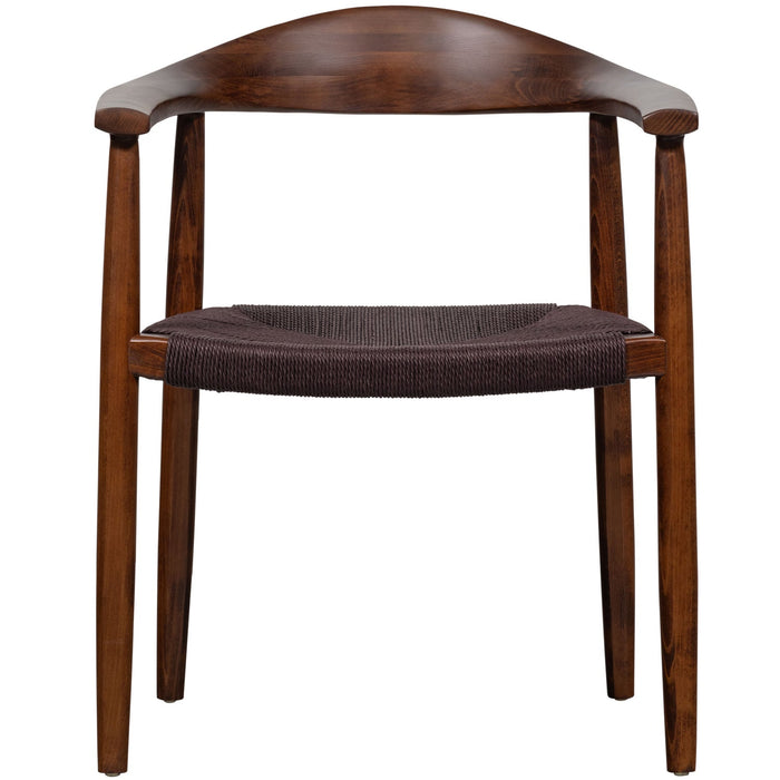 vtwonen Embrace Eetkamerstoelen - Beukenhout - Donkerbruin - Set van 6