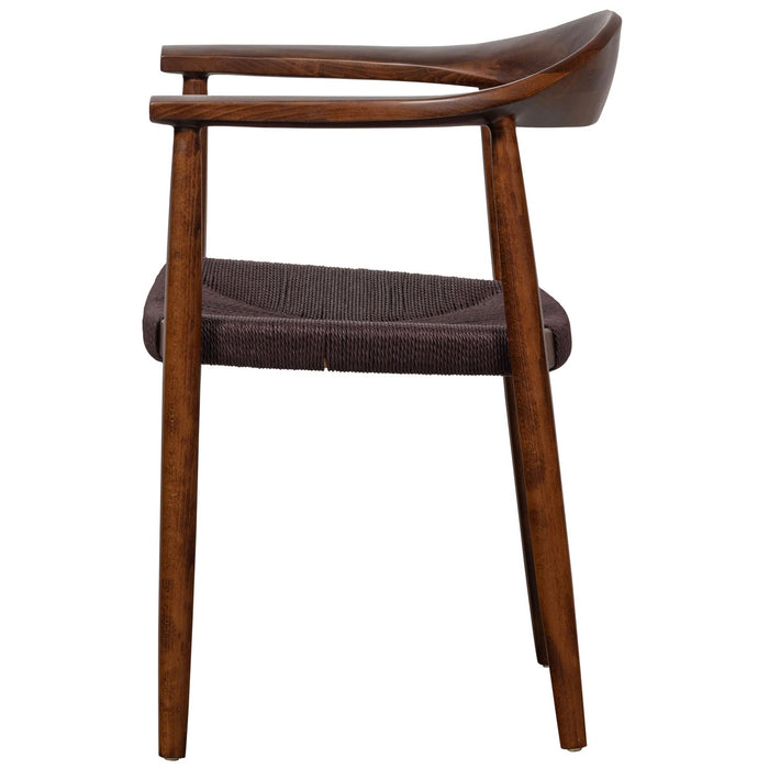 vtwonen Embrace Eetkamerstoelen - Beukenhout - Donkerbruin - Set van 6