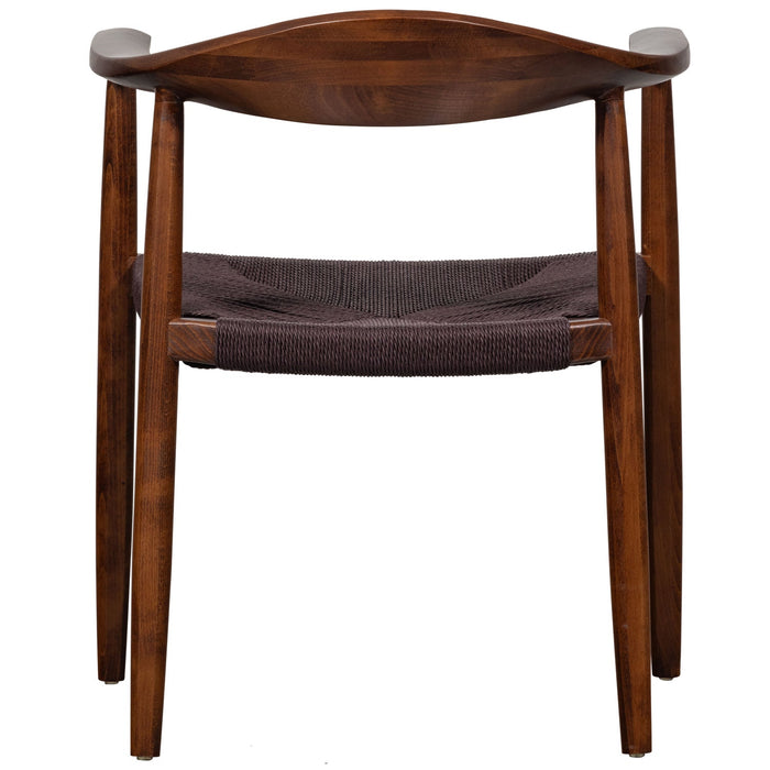vtwonen Embrace Eetkamerstoelen - Beukenhout - Donkerbruin - Set van 6