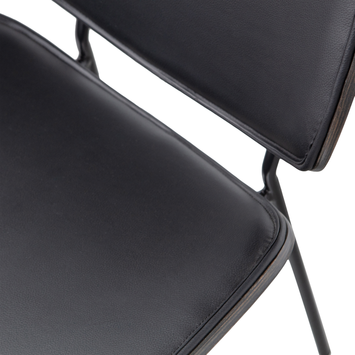 WOOOD Classic Eetkamerstoelen - Hout - Zwart|Walnoot - Set van 6
