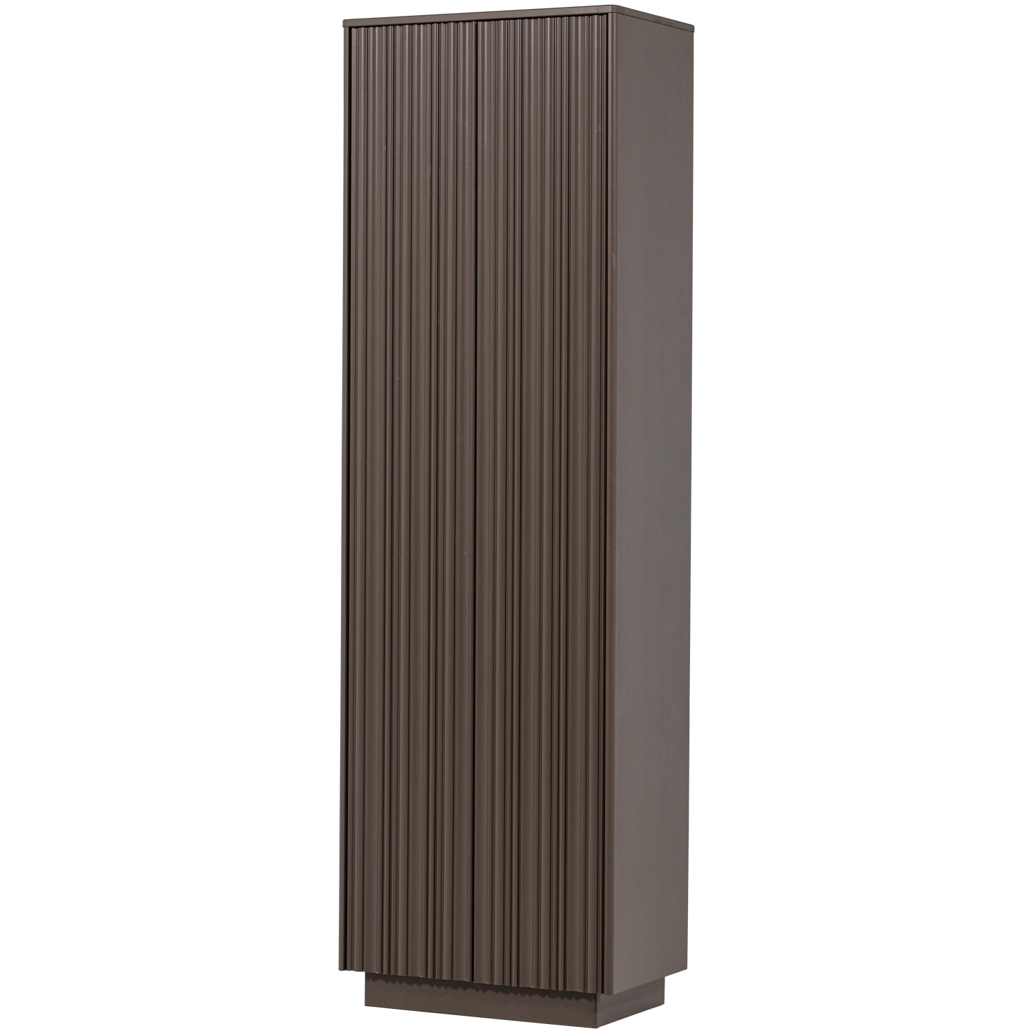 WOOOD Nova Hoge Kast - Grenen - Truffel Bruin - 215x67x40