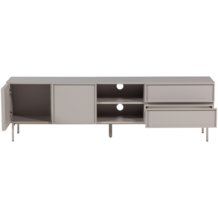 WOOOD Tours Tv Meubel 180 cm - Melamine| MDF - Zand - 51x180x42