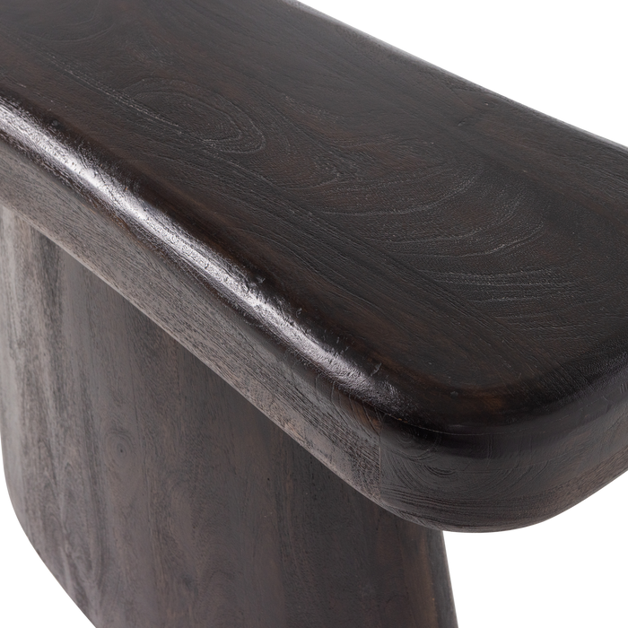 WOOOD Amco Sidetable - Mango Hout - Zwart - 76x120x40