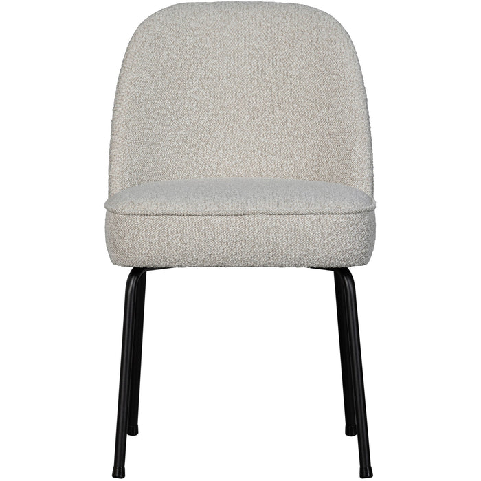 WOOOD Vogue Eetkamerstoelen - Bouclé - Naturel - Set van 6