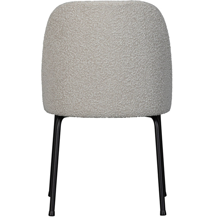WOOOD Vogue Eetkamerstoelen - Bouclé - Naturel - Set van 6