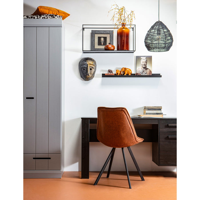 WOOOD Swen Eetkamerstoelen - Gerecycled Leer - Cognac - Set van 6