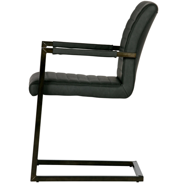 WOOOD Bas Eetkamerstoelen - Pu - Grijs - Set van 6