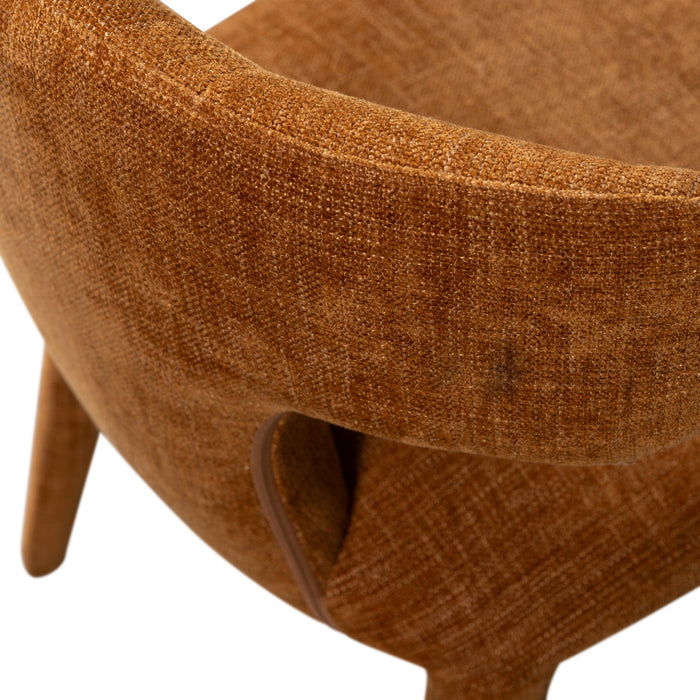 WOOOD Permit Eetkamerstoelen - Polyester - Cinnamon - Set van 6