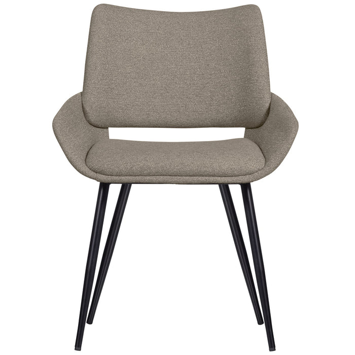 WOOOD Parade Eetkamerstoelen - Melange Stof - Zand - Set van 6