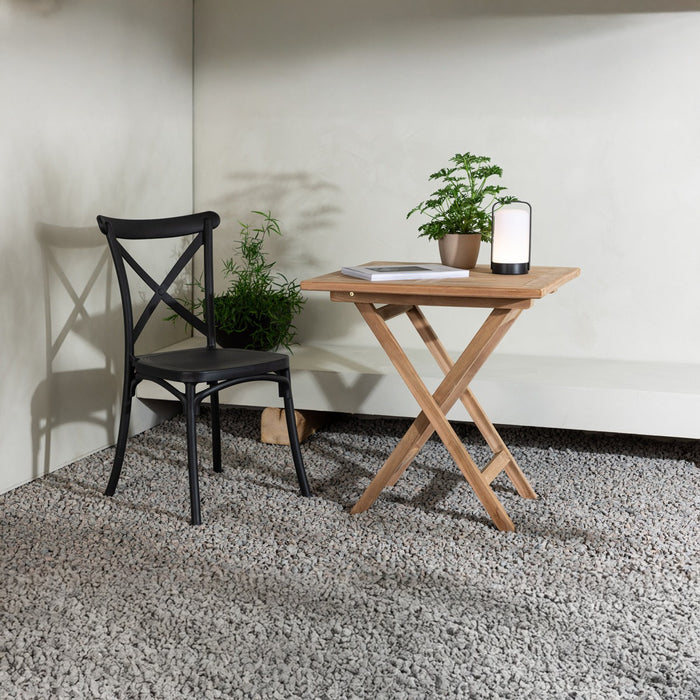 Fjôrd - Eettafel Vierkant - Naturel Teakhout - 70x70x75cm - Kenya