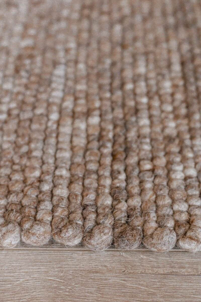 Interieur05 Wollen Vloerkleed Lichtbruin Vik - 200 x 290 cm